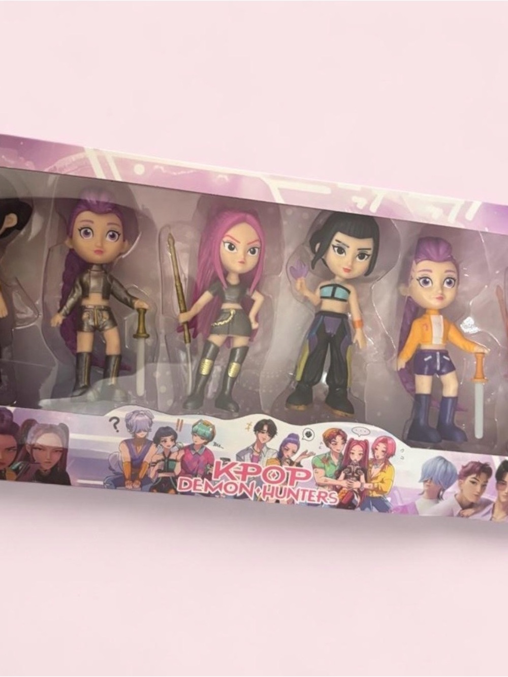 Girls Figure Set - Pink & Purple Hair Collectible Pack